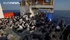 Hundreds of West African migrants rescued in Mediterranean taken to Italy