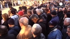 Hundreds gather outside Paris to remember policeman killed in Charlie Hebdo attack