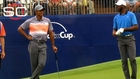 Tiger plays pro-am with CP3