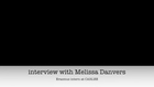 interview with Melissa