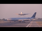 [FULL HD] UTair Aviation 767-300 NEAR MISS? GO AROUND at Barcelona-El Prat