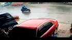 Scooter rider hit by sign