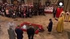 Britain’s Queen Elizabeth leads VE celebrations in London
