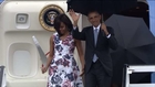 Obama lands in Cuba
