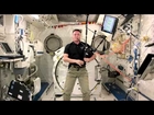 NASA astronaut Kjell Lindgren plays Amazing Grace on the bagpipes