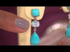 Sleeping Beauty Turquoise & Ethiopian Opal Sterling Drop Earrings with Rachel Boesing