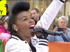 Janelle Monae brings ‘Rio’ beat to the plaza