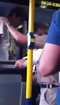 Jews trying to beat up an Arab on bus while soldiers protect him
