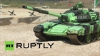 Russia: T-72B tanks dominate Alabino scenery in military biathlon