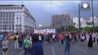 Greeks protest over lender austerity demands