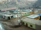 Moments in a landslide destroys a town