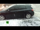 RAW: Powerful thunderstorm creates rivers of hail in St. Louis