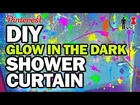 DIY Glow in the Dark Shower Curtain - Man Vs Pin
