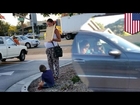 Fake beggar! Pregnant panhandler has a Benz, lives in expensive apartment in San Diego