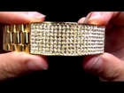 Men's Gold Rolex Link Iced Out ID Bracelet | Hip Hop Bracelet | Kingice.com