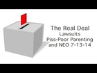 The Real Deal: Lawsuits, Piss-Poor Parenting and NEO 7-13-14