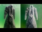 Artist Leaves Dress In The Dead Sea For 2 Years And It Turns Into Glittering Salt Crystal Masterpiec