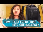 How to pack everything into one backpack (for vacation)