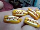 miniature topping making jelly  food hamburger hot dog chicken sandwich biscuits chocolate cookies
