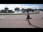 Melissa King (turquoise) ITU Chicago Triathlon June 2014 Run Finish