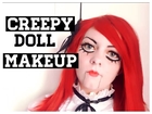 Annabelle doll inspired halloween makeup tutorial