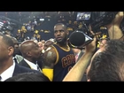 NBA FINALS POSTGAME - DISRESPECTFUL WARRIOR FAN ... LEBRON JAMES REACTS TO BEING CALLED A PUSSY ASS