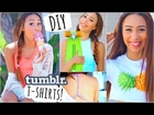 Easy and Quick DIY T Shirts Inspired by Tumblr Photos! ☼