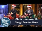Sleigh Scooter Race with Chris Hemsworth