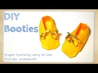 DIY Origami Booties - How to Make Paper Shoes / Sneakers - Baby Shower Gift Idea - Paper Crafts