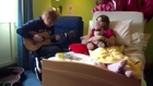 Star makes terminally ill patient dream come true by performing at her bedside.