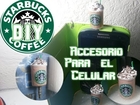 Starbucks Enchufe Accesorio para el celular DIY/Polymer Clay Starbucks Frappe Charm