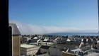 Fog Surrounds Town on Isle of Man