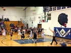 Basketball stuck on rim in final seconds of game