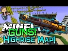 Minecraft: GUNS MOD ON HIGHRISE 2vs2! Modded Mini-Game w/Mitch & Friends!