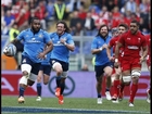 Leigh Halfpenny is forced off with injury, Italy v Wales, 21st March 2015