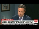 Hillary Clinton laughs when Jake Tapper asks about her email server