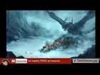Digital painting tutorial dragon hunters speed-paint