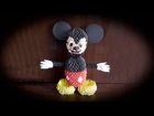 3D origami Mickey Mouse tutorial