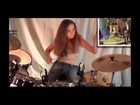 Girl drummer-Sina 14 year old  nails drums~!  Awesome
