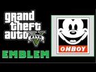 Grand Theft Auto 5 / GTA 5 / GTA V : Mickey Mouse Ohboy Obey Spoof Emblem Tutorial