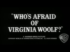 Who's Afraid of Virginia Woolf? - Trailer 1