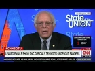 BERNIE SANDERS FULL INTERVIEW WITH JAKE TAPPER STATE OF THE UNION - (7/24/2016)