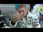 Mika Hakkinen puts a move on Michael Schumacher - 2000 Belgian GP