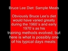THE BRUCE LEE DIET - Bruce Lee's Diet and Nutrition - Fitness/Bodybuilding/Martial Arts