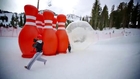 Epic Human Sized Snow Bowling Party