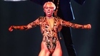 Miley Cyrus Stuffs Fan's Thong In Her Mouth