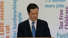 George Osborne: Changes in tax 