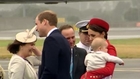 William, Kate and Prince George arrive in New Zealand