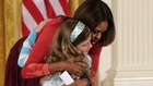 Girl Hand Delivers Her Dad's Resume to First Lady Michelle Obama
