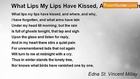 Edna St. Vincent Millay - What Lips My Lips Have Kissed, And Where, And Why (Sonnet XLIII)